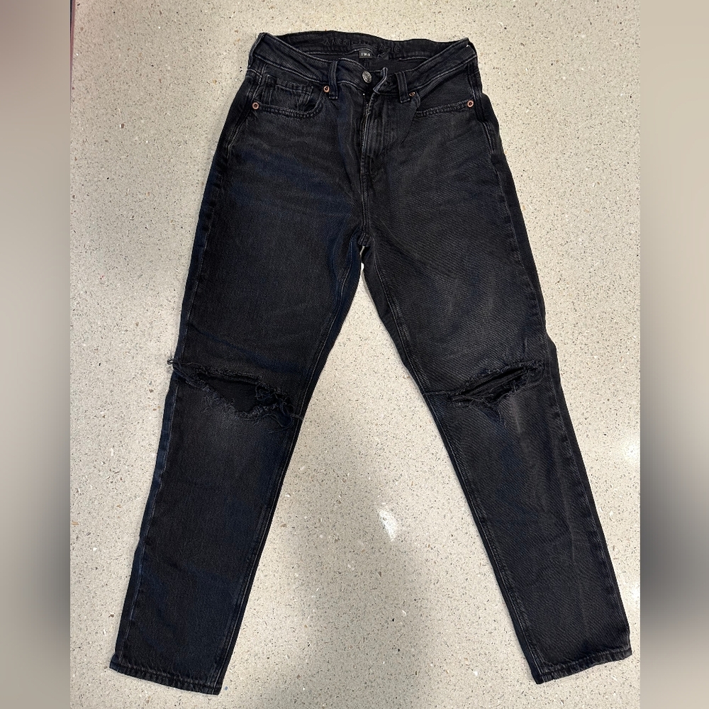American Eagle Outfitters Black Distressed Jeans